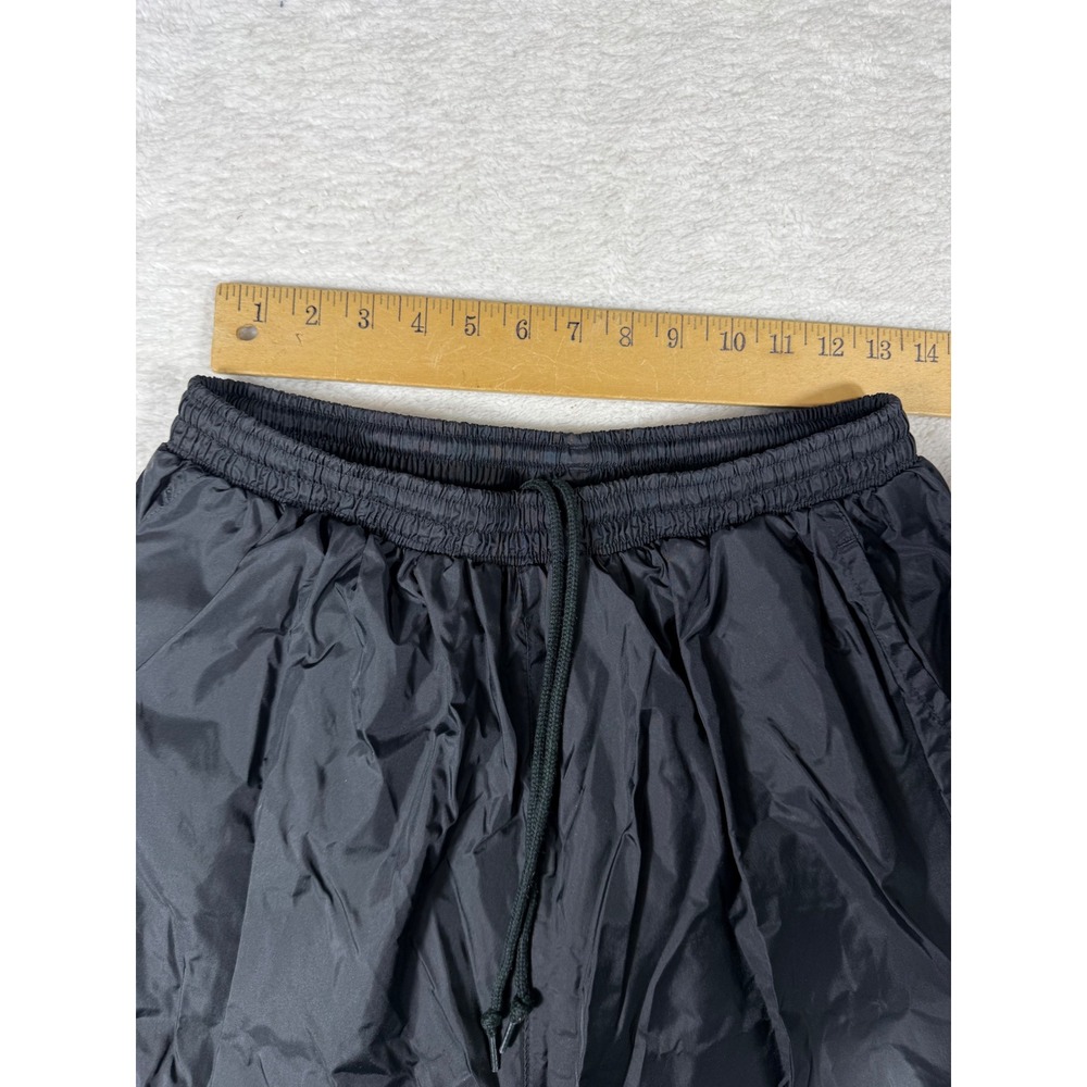 Adidas Track Pants Mens XL Black 90's Y2K Vintage 3-Stripe Nylon Wind Pants - Picture 5 of 9